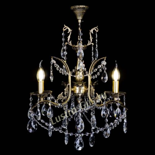 Бронзовая люстра Гелла №3 журавлик в Подольске Гусь Хрустальный