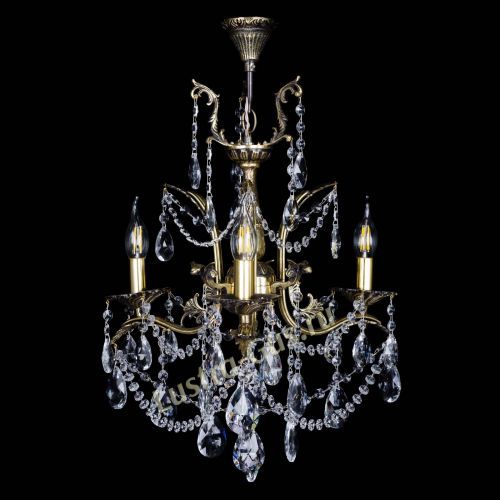 Бронзовая люстра Гелла №3 журавлик в Подольске Гусь Хрустальный