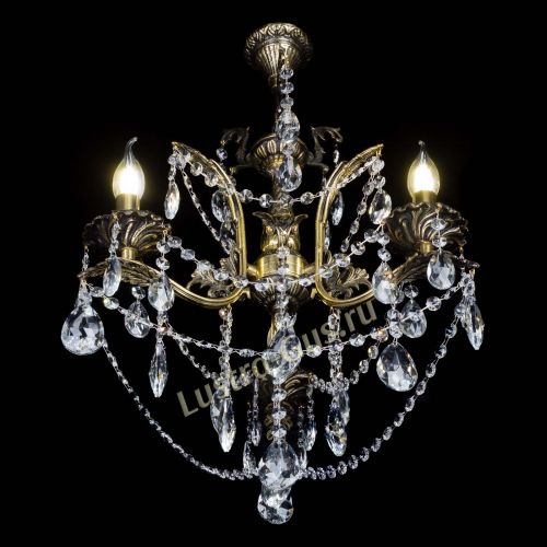 Бронзовая люстра Гелла №3 журавлик в Подольске Гусь Хрустальный