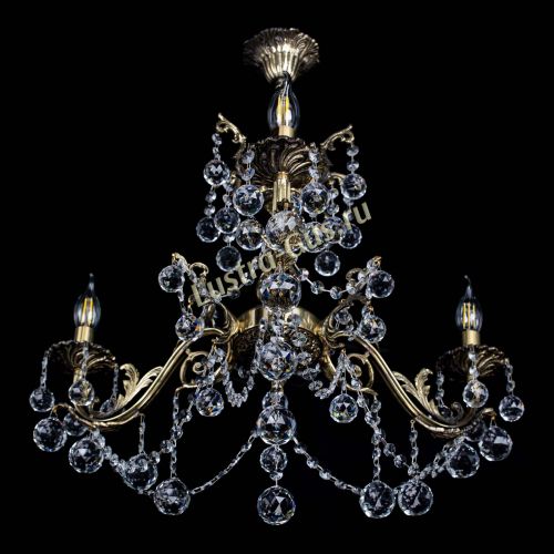 Люстра бронзовая Кассандра №3 шар в Подольске Гусь Хрустальный