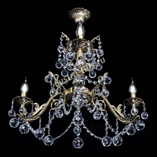 Люстра бронзовая Кассандра №3 шар в Подольске Гусь Хрустальный