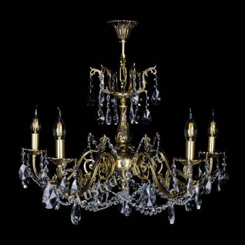 Бронзовая люстра Кассандра №5 лучик в Подольске Гусь Хрустальный