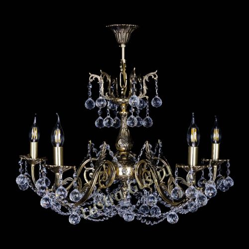 Бронзовая люстра Кассандра №5 шар в Подольске Гусь Хрустальный