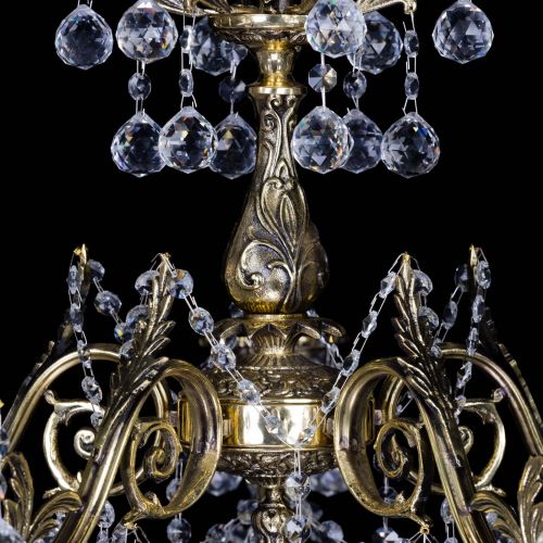 Бронзовая люстра Кассандра №5 шар в Подольске Гусь Хрустальный