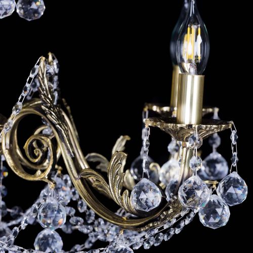 Бронзовая люстра Кассандра №5 шар в Подольске Гусь Хрустальный