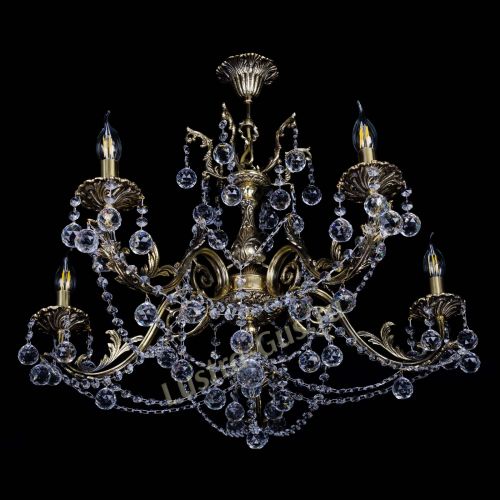 Бронзовая люстра Кассандра №5 шар в Подольске Гусь Хрустальный