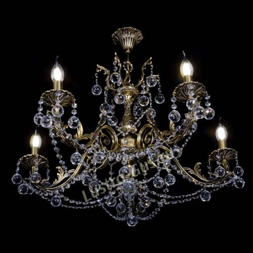 Бронзовая люстра Кассандра №5 шар в Подольске Гусь Хрустальный