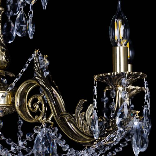 Бронзовая люстра Кассандра №5 журавлик в Подольске Гусь Хрустальный