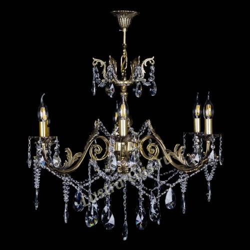  Бронзовая люстра Кассандра №6/2 лучик в Подольске Гусь Хрустальный