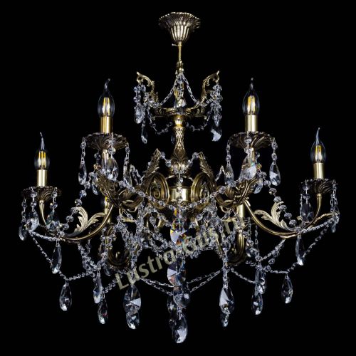  Бронзовая люстра Кассандра №6/2 лучик в Подольске Гусь Хрустальный