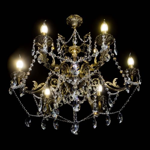  Бронзовая люстра Кассандра №6/2 лучик в Подольске Гусь Хрустальный