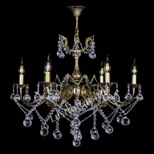 Бронзовая люстра Кассандра №6/2 шар в Подольске Гусь Хрустальный