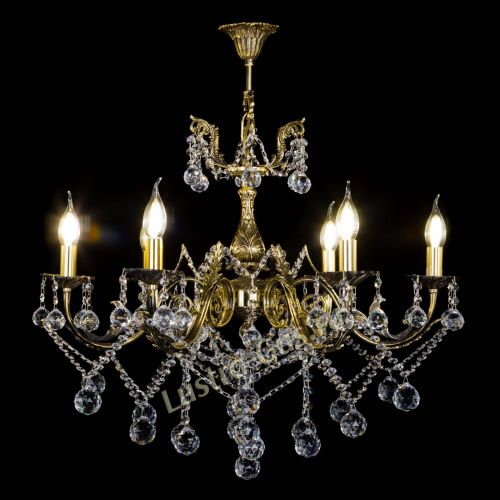 Бронзовая люстра Кассандра №6/2 шар в Подольске Гусь Хрустальный