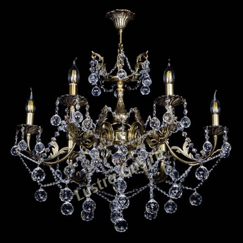 Бронзовая люстра Кассандра №6/2 шар в Подольске Гусь Хрустальный