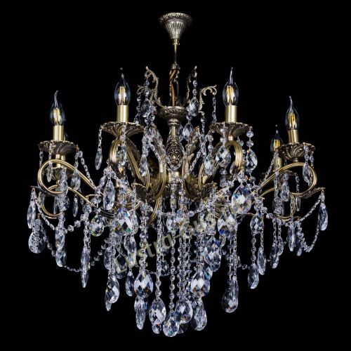 Бронзовая люстра Мелания №8/2 баден в Подольске Гусь Хрустальный