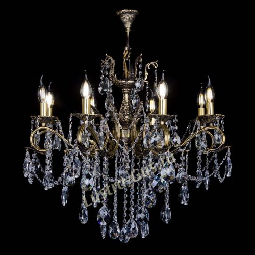 Бронзовая люстра Мелания №8/2 баден в Подольске Гусь Хрустальный