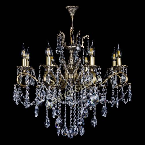 Бронзовая люстра Мелания №8/2 баден в Подольске Гусь Хрустальный