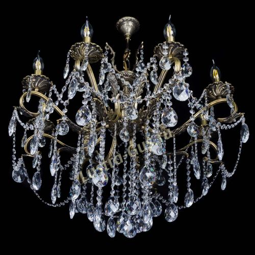 Бронзовая люстра Мелания №8/2 баден в Подольске Гусь Хрустальный