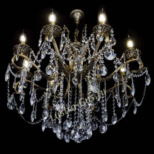 Бронзовая люстра Мелания №8/2 баден в Подольске Гусь Хрустальный