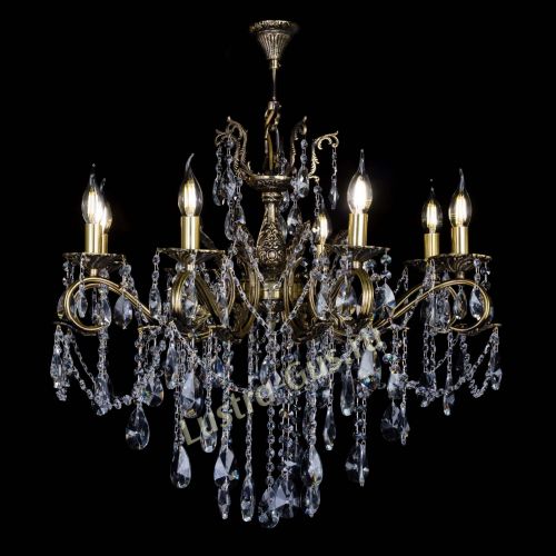 Бронзовая люстра Мелания №8/2 лучик в Подольске Гусь Хрустальный