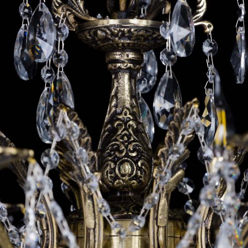 Бронзовая люстра Мелания №8/2 лучик в Подольске Гусь Хрустальный