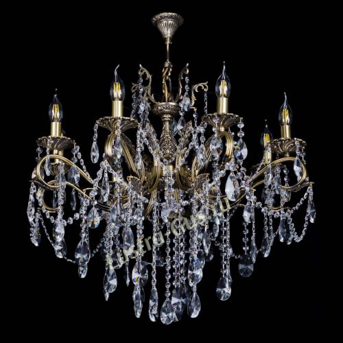 Бронзовая люстра Мелания №8/2 лучик в Подольске Гусь Хрустальный