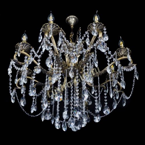 Бронзовая люстра Мелания №8/2 лучик в Подольске Гусь Хрустальный