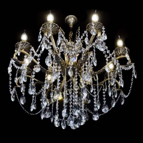 Бронзовая люстра Мелания №8/2 лучик в Подольске Гусь Хрустальный