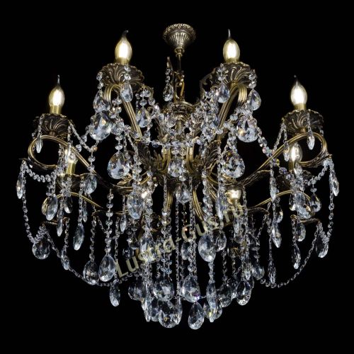 Бронзовая люстра Мелания №8/2 журавлик в Подольске Гусь Хрустальный