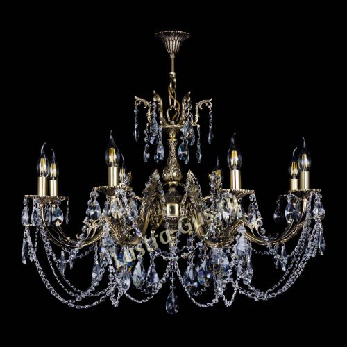 Бронзовая люстра Кассандра №8 лучик в Подольске Гусь Хрустальный