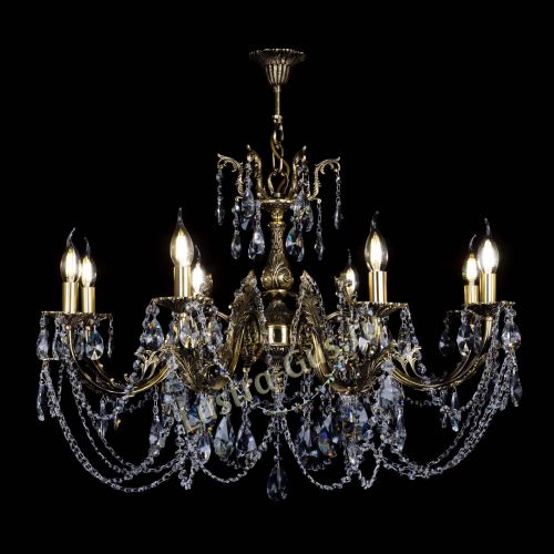 Бронзовая люстра Кассандра №8 лучик в Подольске Гусь Хрустальный