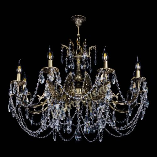 Бронзовая люстра Кассандра №8 лучик в Подольске Гусь Хрустальный