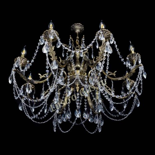 Бронзовая люстра Кассандра №8 лучик в Подольске Гусь Хрустальный