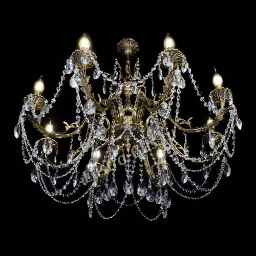 Бронзовая люстра Кассандра №8 лучик в Подольске Гусь Хрустальный