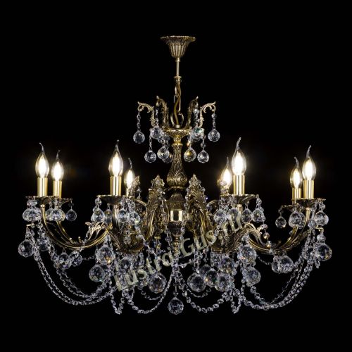 Бронзовая люстра Кассандра №8 шар в Подольске Гусь Хрустальный