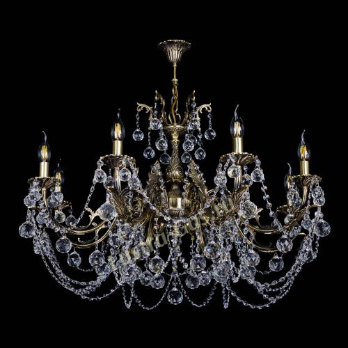 Бронзовая люстра Кассандра №8 шар в Подольске Гусь Хрустальный