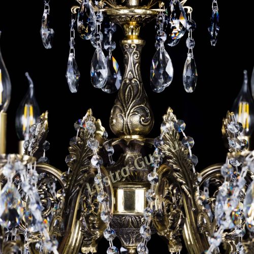 Бронзовая люстра Кассандра №8 журавлик в Подольске Гусь Хрустальный