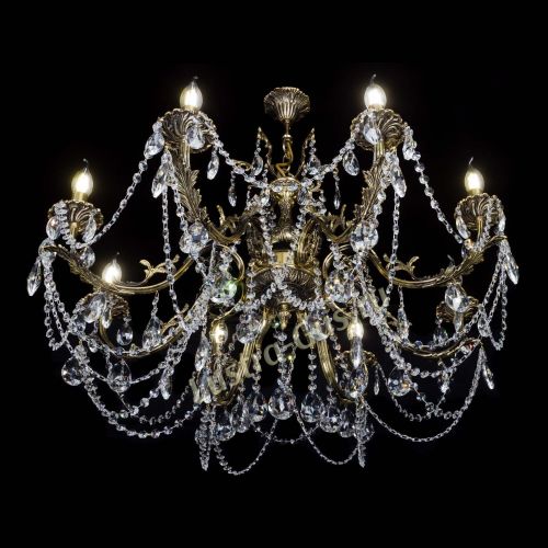 Бронзовая люстра Кассандра №8 журавлик в Подольске Гусь Хрустальный