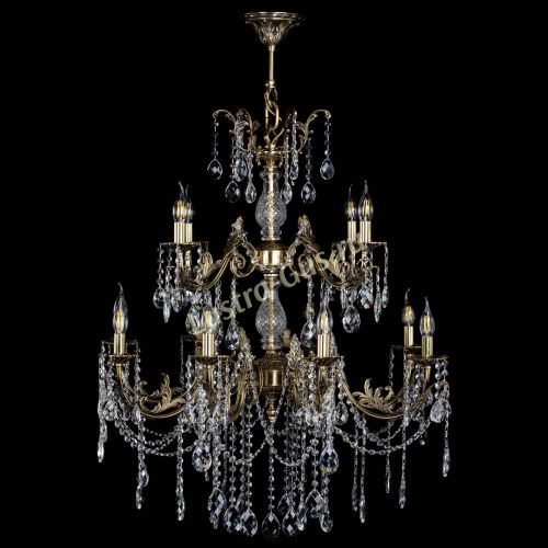 Люстра бронзовая Кассандра Алфея №12 баден в Подольске Гусь Хрустальный