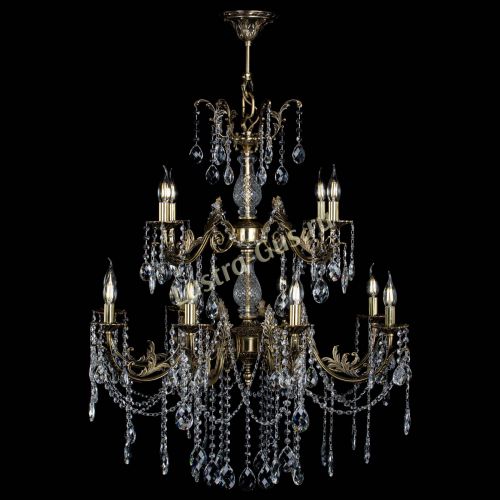 Люстра бронзовая Кассандра Алфея №12 баден в Подольске Гусь Хрустальный