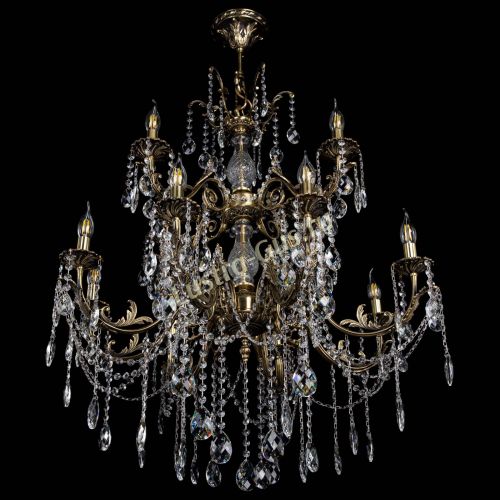 Люстра бронзовая Кассандра Алфея №12 баден в Подольске Гусь Хрустальный