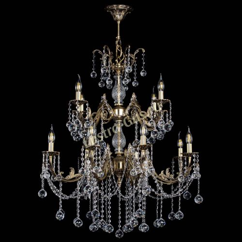 Люстра бронзовая Кассандра Алфея №12 шар в Подольске Гусь Хрустальный