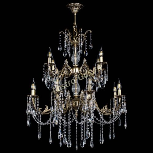 Люстра бронзовая Кассандра Алфея №12 журавлик в Подольске Гусь Хрустальный