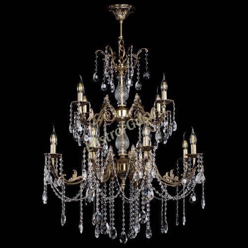 Люстра бронзовая Кассандра Алфея №12 звездочка в Подольске Гусь Хрустальный