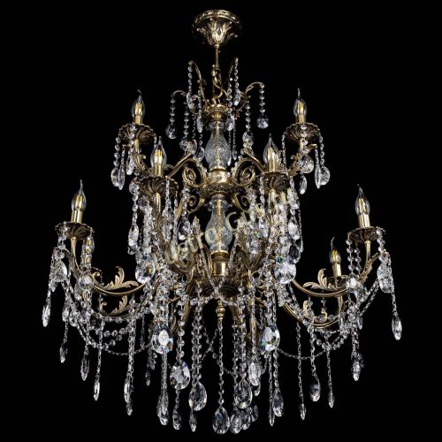 Люстра бронзовая Кассандра Алфея №12 звездочка в Подольске Гусь Хрустальный