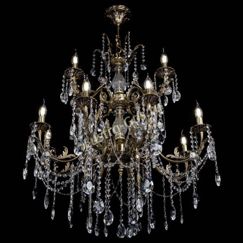 Люстра бронзовая Кассандра Алфея №12 звездочка в Подольске Гусь Хрустальный