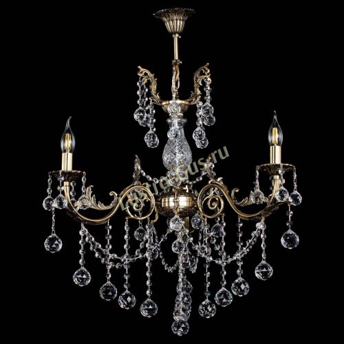 Люстра бронзовая Кассандра Алфея №3/1 шар в Подольске Гусь Хрустальный