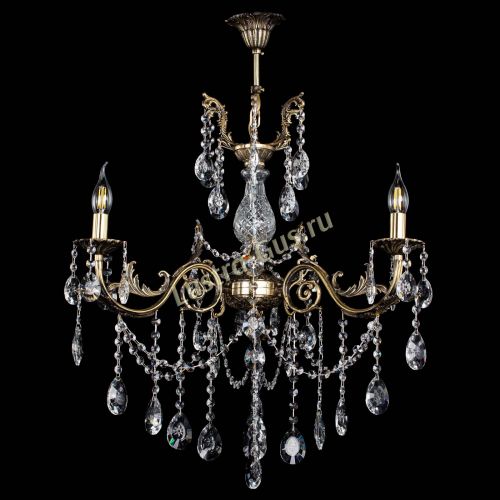 Люстра бронзовая Кассандра Алфея №3/1 звездочка в Подольске Гусь Хрустальный