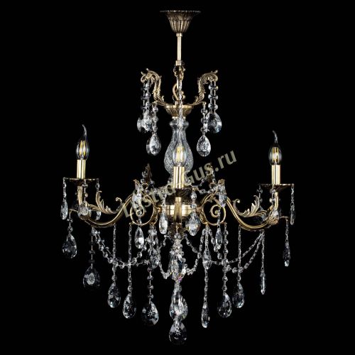 Люстра бронзовая Кассандра Алфея №3/1 звездочка в Подольске Гусь Хрустальный