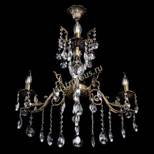 Люстра бронзовая Кассандра Алфея №3/2 звездочка в Подольске Гусь Хрустальный